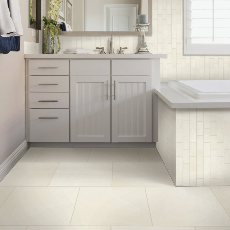 The Carpet Store providing tile flooring solutions in Oklahoma City, OK-Grand Boulevard-  Simple White Polish