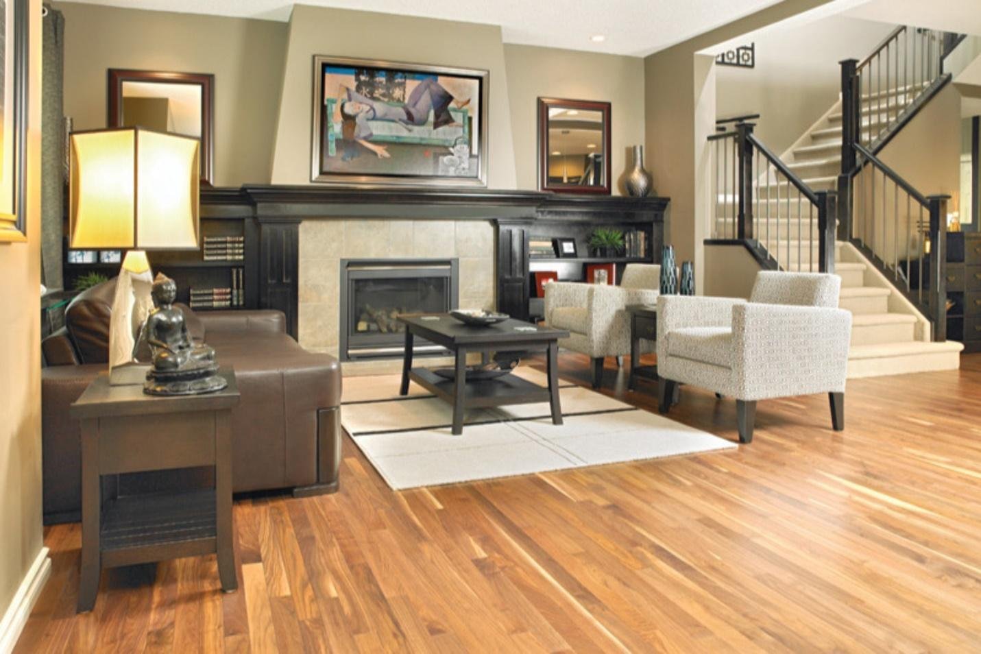 HOME WITH AMERICAN WALNUT HARDWOOD FLOORING